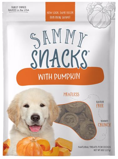 Picture of 8 OZ. SAMMY SNACKS WITH PUMPKIN - DOG