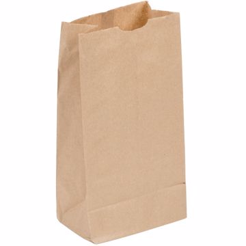 Picture of 6 LB. 500 KRAFT STORE BAGS - 6X4X11 IN.