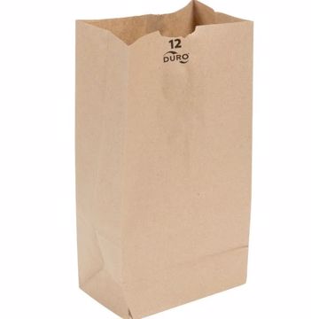 Picture of 12 LB. 500 KRAFT STORE BAGS - 7X4X14 IN.