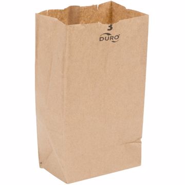 Picture of 3 LB. 500 KRAFT STORE BAGS - 5X3X9 IN.