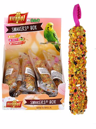 Picture of 12 PK. PARAKEET SMAKERS TREAT STICKS DISPLAY - FRUIT