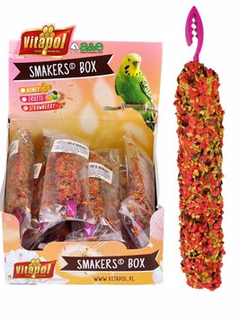 Picture of 12 PK. PARAKEET SMAKERS TREAT STICKS DISPLAY - STRAWBERRY