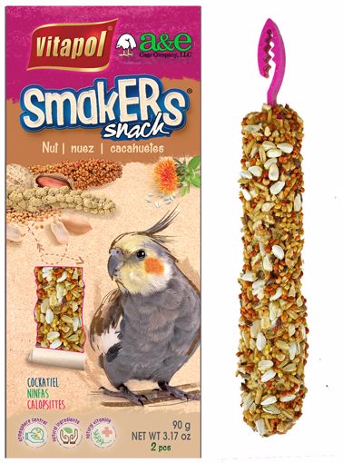 Picture of 2 PK. COCKATIEL SMAKERS TREAT STICKS - NUT