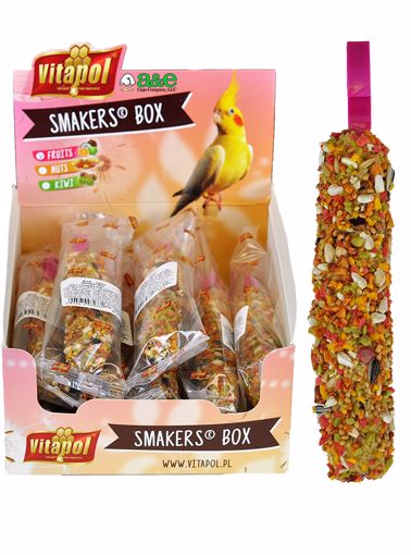 Picture of 12 PK. COCKATIEL SMAKERS TREAT STICKS DISPLAY - FRUIT