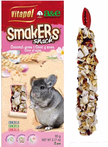 Picture of 2 PK. CHINCHILLA SMAKERS TREAT STICKS - COCONUT & ROSE PTL