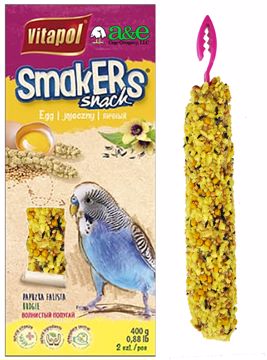 Picture of 2 PK. PARAKEET SMAKERS TREAT STICKS - EGG