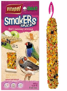 Picture of 2 PK. ZEBRA FINCH SMAKERS TREAT STICKS - FRUIT