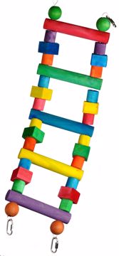 Picture of WOOD LADDER HAPPY BEAKS BIRD TOY