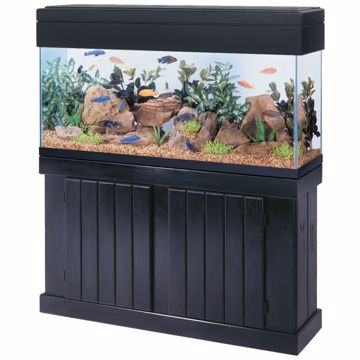 Picture of 48 X 12 IN. PINE CABINET STAND - BLACK