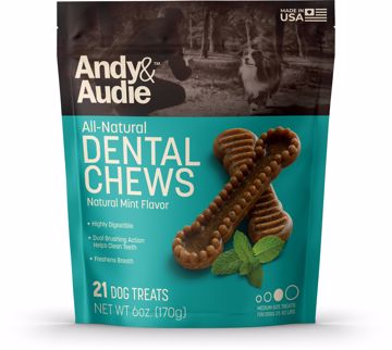 Picture of 6 OZ. ALL NATURAL MINT DENTAL CHEW - MED.