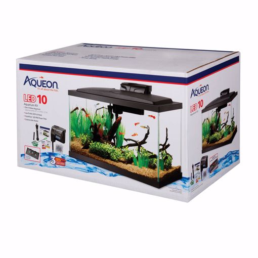 Picture of 10 GA. AQUEON LED BLACK AQUARIUM KIT