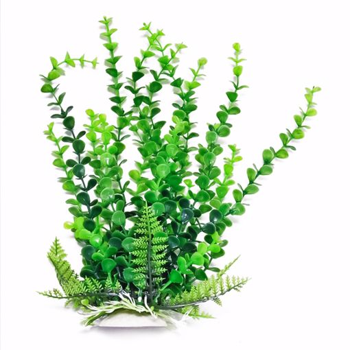 Picture of 9 IN. ELODEA-LIKE W/WEIGHTED BASE BAG  HEADER - GREEN