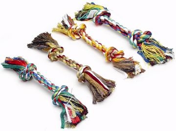 Picture of SM. MULTI COLOR ROPE DOG BONE