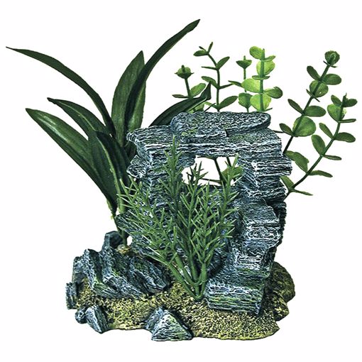 Picture of SM. ROCK ARCH W/PLANT ORNAMENT