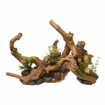 Picture of LARGE DRIFTWOOD W/PLANTS ORNAMENT