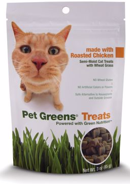 Picture of 3 OZ. PET GREENS ROASTED CKN-CAT TRT