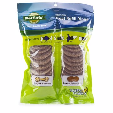 Picture of LG. PEANUT BUTTER AND RAWHIDE REFILL RINGS - SIZE C - 24 PK.