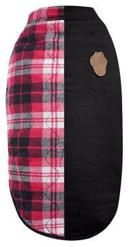 Picture of REVERSIBLE VEST - BLACK & RED PLAID - SIZE 10