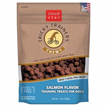 Picture of 14 OZ. TRICKY TRAINERS CHEWY - SALMON