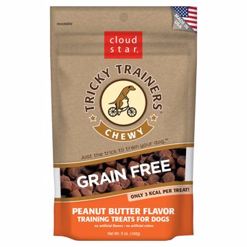 Picture of 5 OZ. GRAIN FREE TRICKY TRAINERS CHEWY - PEANUT BUTTER