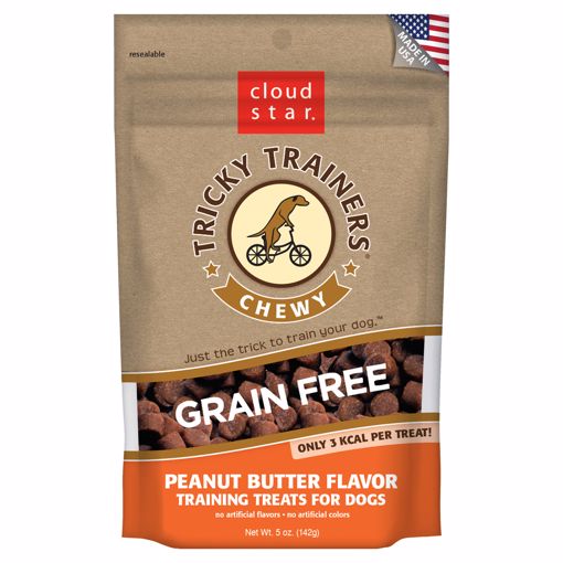 Picture of 5 OZ. GRAIN FREE TRICKY TRAINERS CHEWY - PEANUT BUTTER