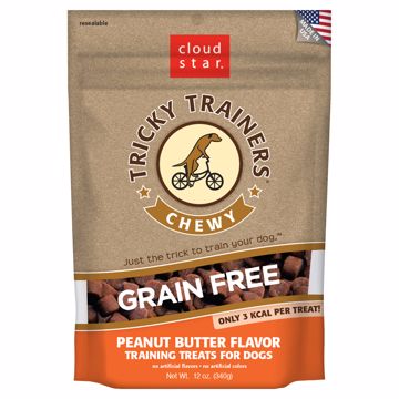 Picture of 12 OZ. GRAIN FREE TRICKY TRAINERS CHEWY - PEANUT BUTTER