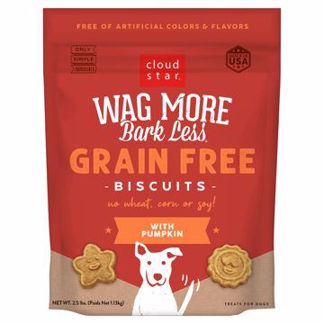 Picture of 2.5 LB. WAG MORE BARK LESS GF BISCUITS - PUMPKIN