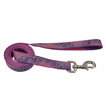 Picture of 5/8X 6 IN. LAZER BRITE LEASH - PINK MULTI FLOWERS