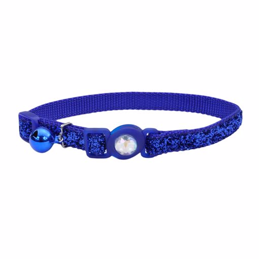 Picture of 3/8 IN. ADJ CAT JEWELED BUCKLE BREAKAWAY COLLAR - BLUE