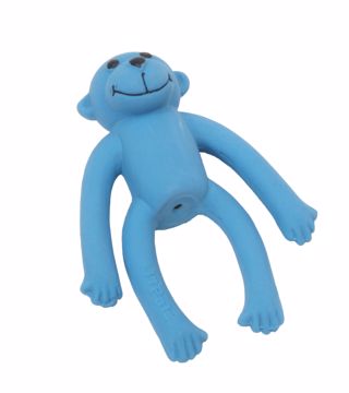 Picture of 4 IN. LIL PALS LATEX MONKEY DOG TOY - BLUE