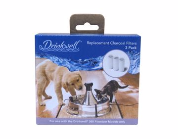 Picture of 3 PK. DRINKWELL CHARCOAL FILTERS - FOR 360 DEGREE FOUNTAIN