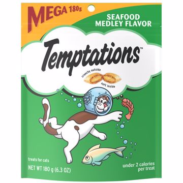 Picture of 10/6.35 OZ. TEMPTATIONS CAT TREAT MEGA BAG - SEAFOOD MEDLEY