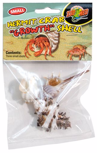 Picture of 3 PK. SM. HERMIT CRAB GROWTH SHELL