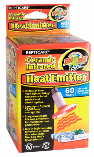 Picture of 60 W. CERAMIC HEAT EMITTER / 10-20 GAL.