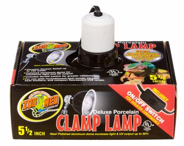 Picture of 5.5 IN. DLX. PORCELAIN CLAMP LAMP-BLK.
