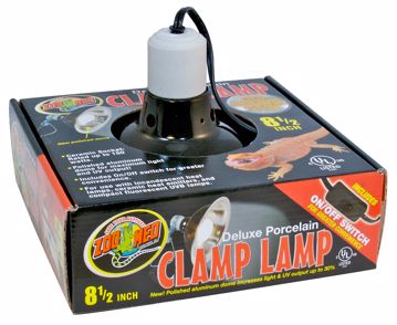 Picture of 8.5 IN. DLX. PORCELAIN CLAMP LAMP-BLK.