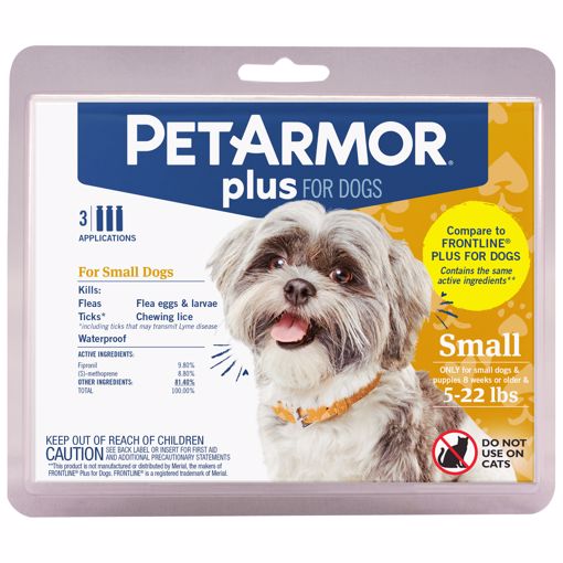 Picture of 3 CT. PET ARMOR PLUS FLEA & TICK TOPICAL DOG 5-22 LB.