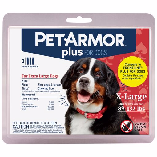 Picture of 3 CT. PET ARMOR PLUS FLEA & TICK TOPICAL DOG 89-132 LB.