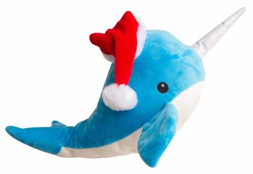 Picture of 14 IN. ST. NIKKI THE NARWHAL - HOLIDAY
