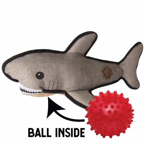 Picture of SAUL THE SHARK W/ RUBBER SPIKEY BALL