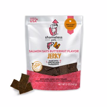 Picture of 5 OZ. JERKY BITE SIZED DOG TREATS - SALMON SAYS BUTTERNUT