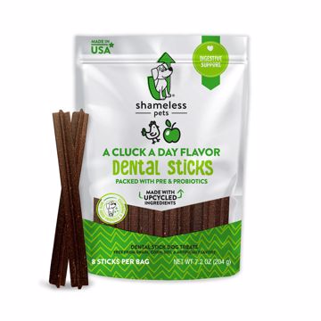 Picture of 7.2 OZ. A CLUCK A DAY PRE/PROBIOTIC DENTAL STICK DOG TREATS