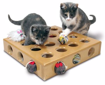 Picture of PEEK-A-PRIZE TOY BOX W/2 CAT TOYS