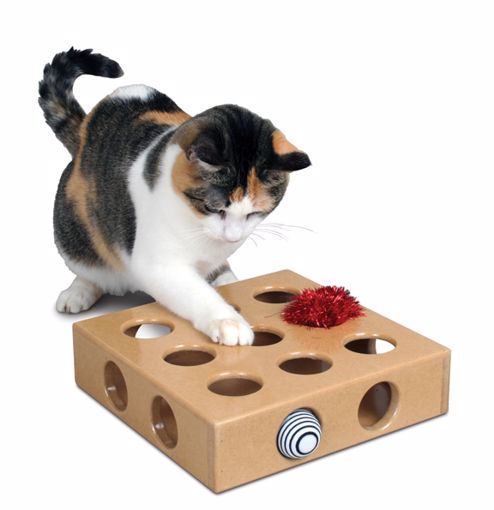 Picture of PEEK-AND-PLAY TOY BOX W/2 CAT TOYS