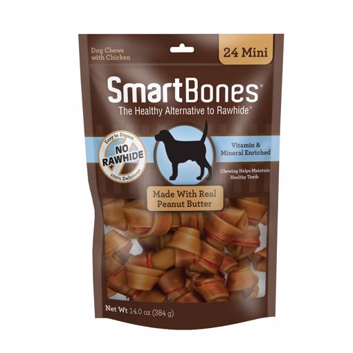 Picture of 24 PK. MINI SMART BONE - PEANUT BUTTER