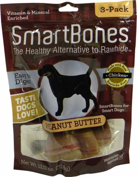 Picture of 3 PK. LARGE SMART BONE - PEANUT BUTTER