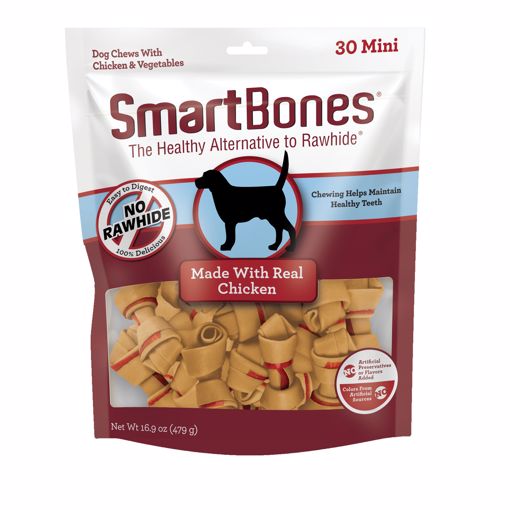 Picture of 30 PK. ARTIFICIAL-FREE MINI BONES - CHICKEN