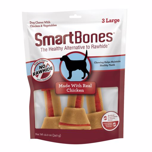 Picture of 3 PK. ARTIFICIAL-FREE LARGE BONE - CHICKEN