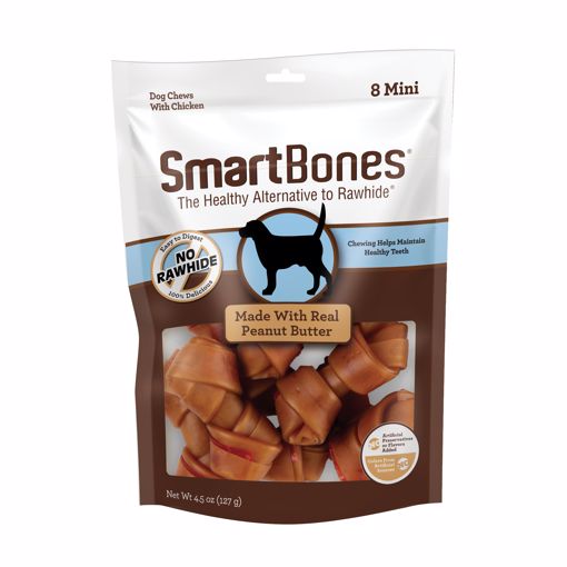 Picture of 8 PK. ARTIFICIAL-FREE MINI BONES - PEANUT BUTTER