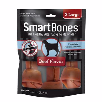 Picture of 3 PK. LARGE SMART BONE - BEEF